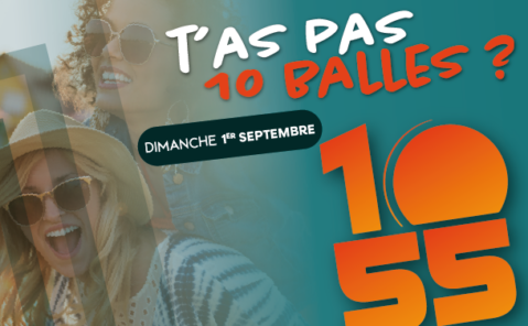 Offre du 1 septembre "T'as pas 10 balles ?" à retrouver au 10·55 Complexe de Loisirs, Restaurant & Micro-Brasserie à Besançon